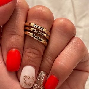 Disney’s Beauty & The Beast 3 Ring set